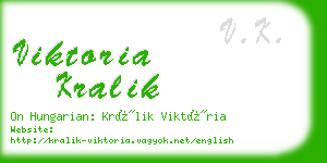 viktoria kralik business card